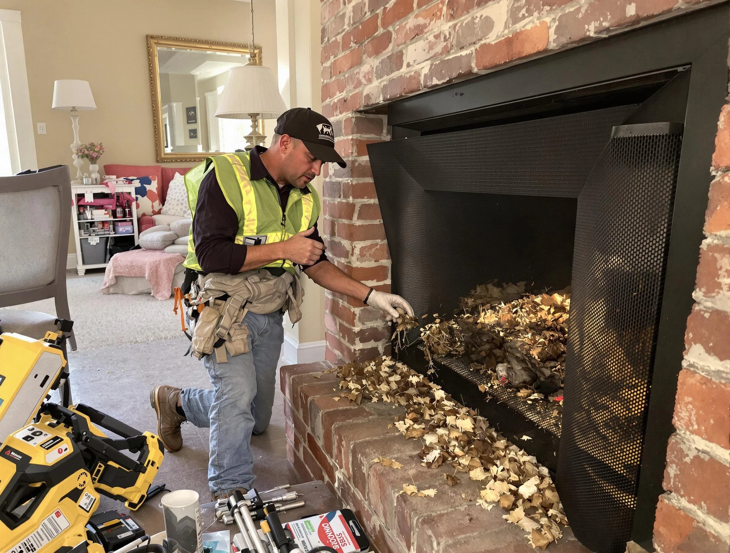 Safe screening installation by Franklin Park Chimney Sweep in Franklin Park, PA