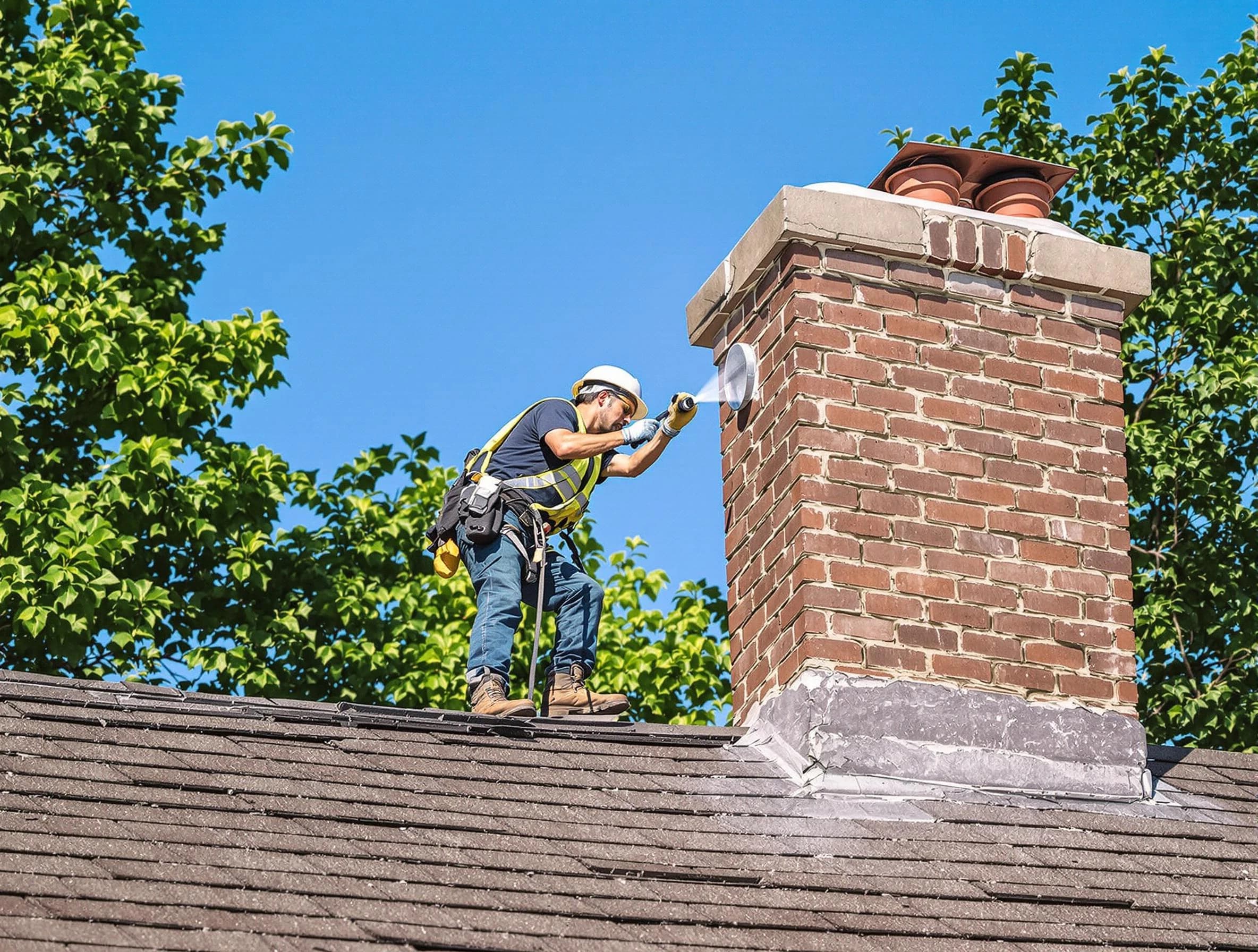 Franklin Park Chimney Sweep performing an inspection with advanced tools in Franklin Park, PA