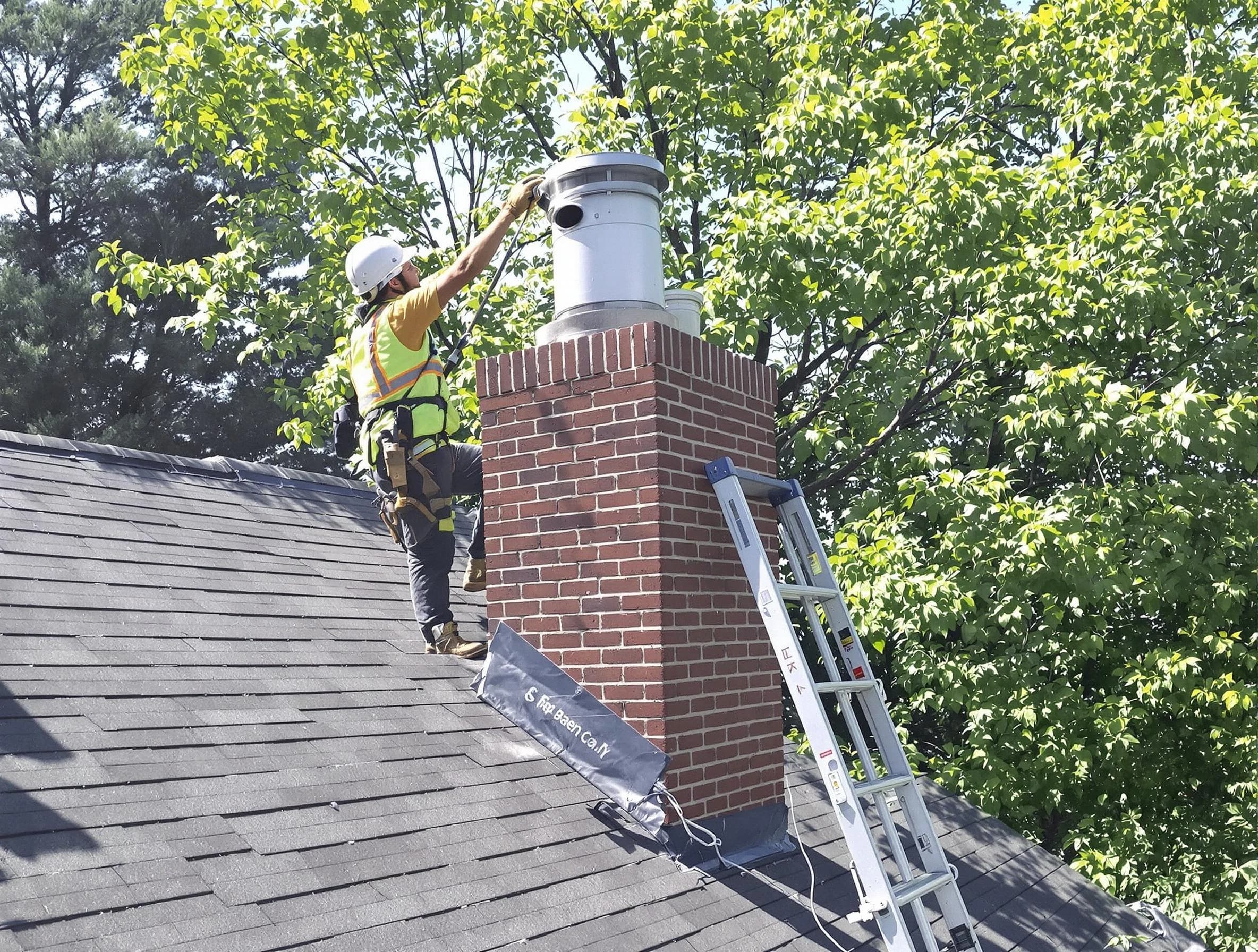 Chimney liner inspection by Franklin Park Chimney Sweep in Franklin Park, PA