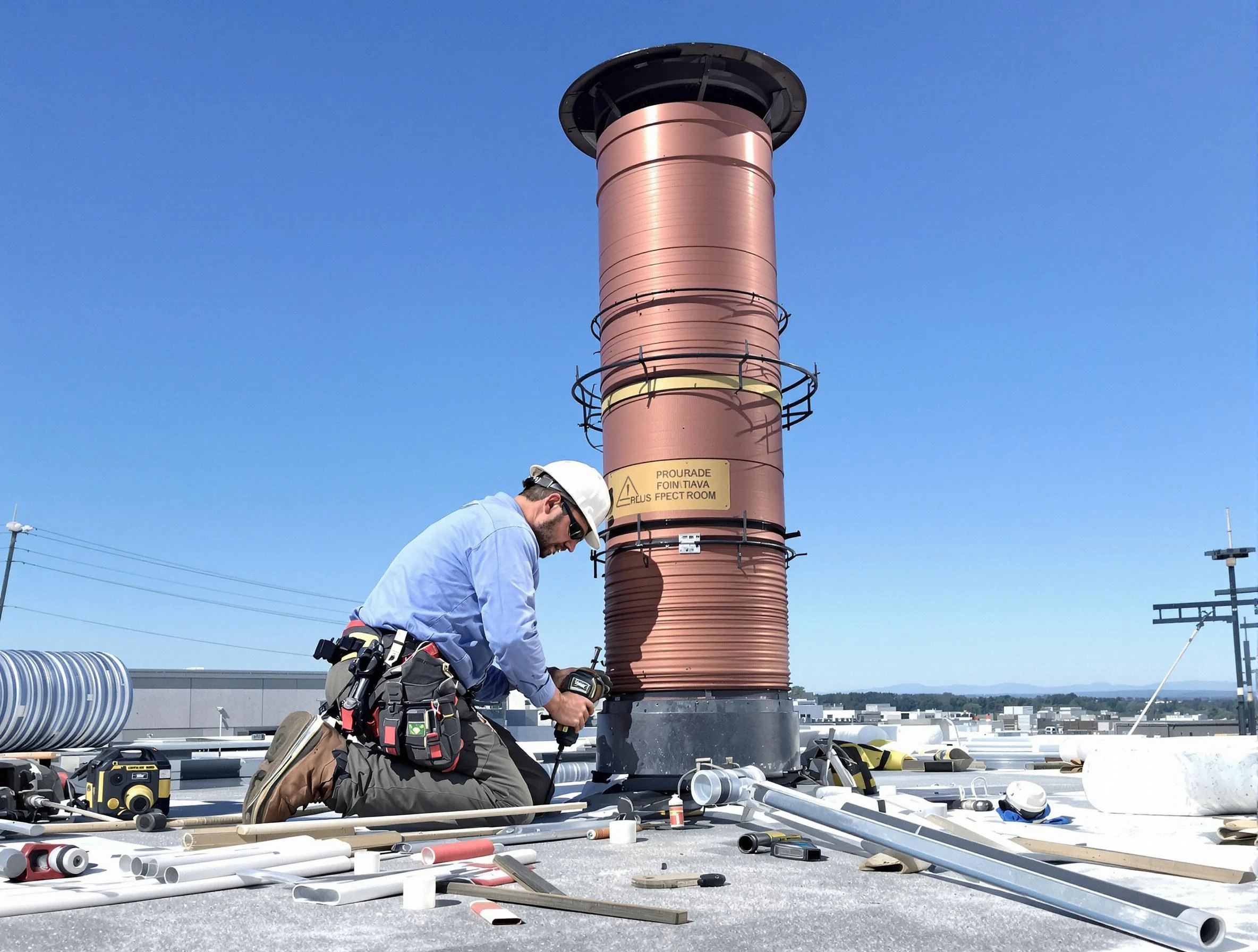 Installed chimney liner by Franklin Park Chimney Sweep in Franklin Park, PA