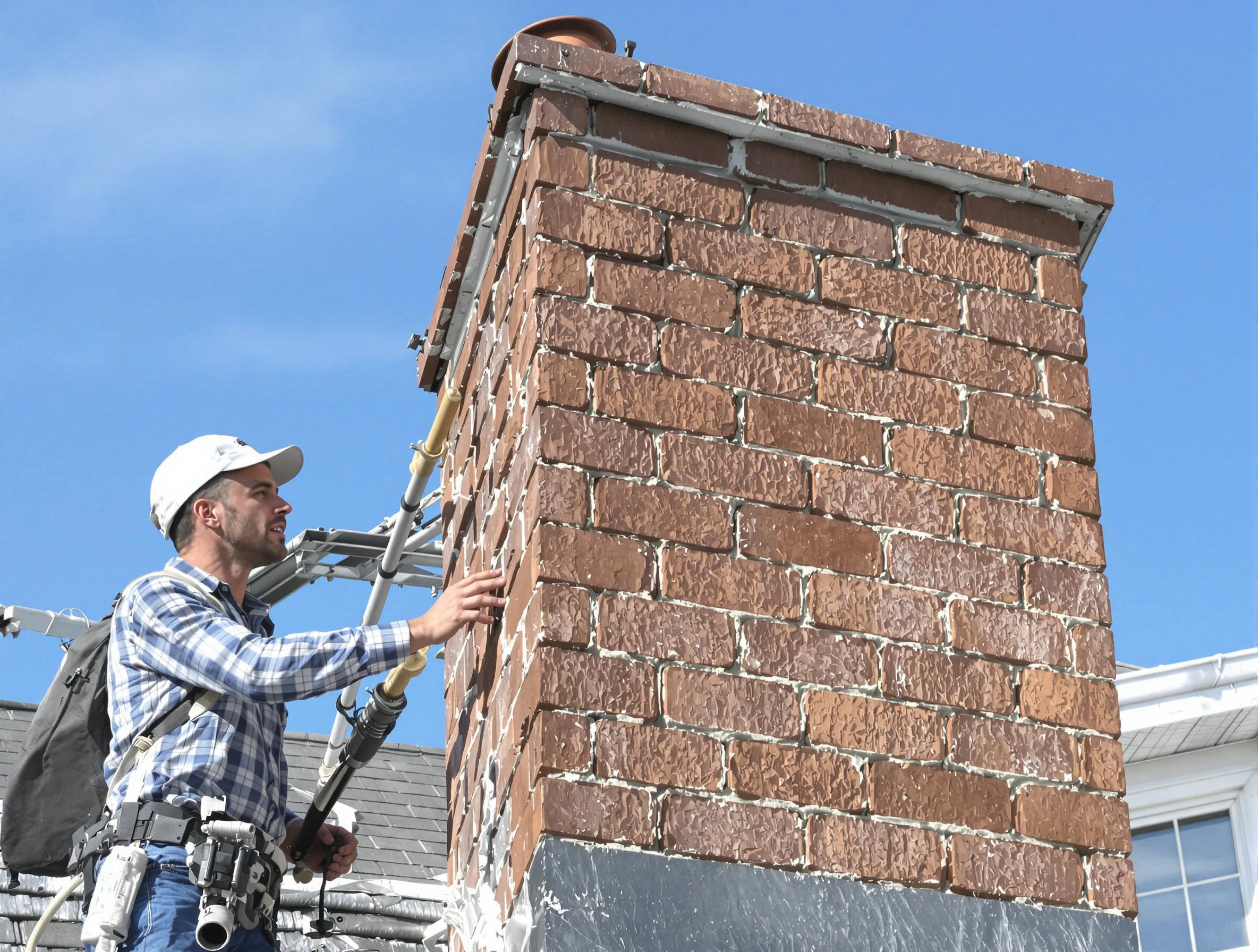 Brickwork for a chimney rebuild by Franklin Park Chimney Sweep in Franklin Park, PA