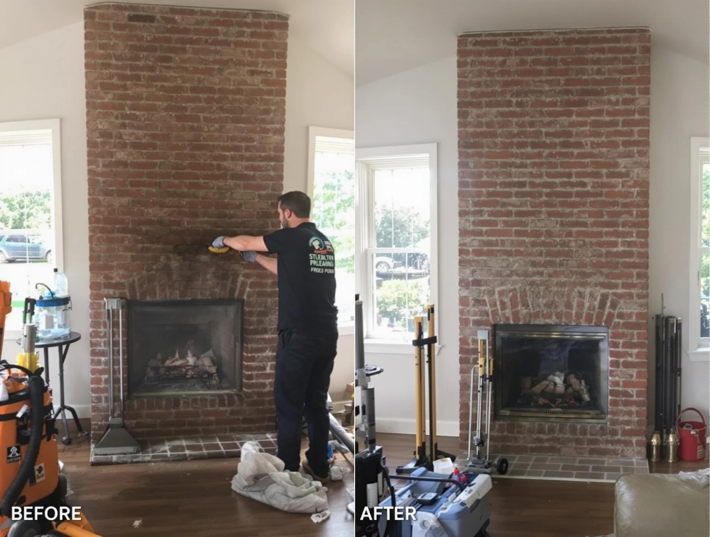 Finished chimney sweeping service by Franklin Park Chimney Sweep in Franklin Park, PA